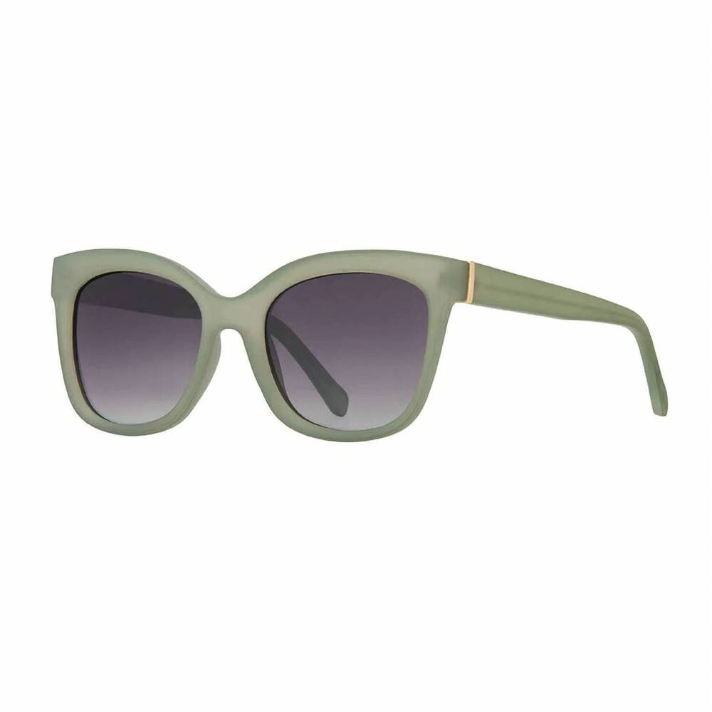 NEW BLUE PLANET ECO-EYEWEAR women's biscayne polarized sunglasses in soft sage g